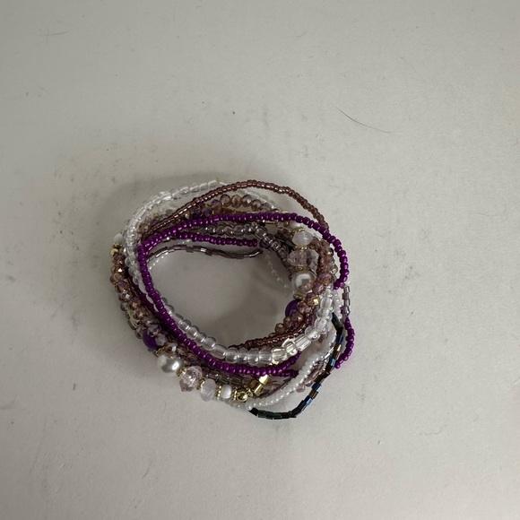 Multi-Color Beaded Bracelet Set - Picture 2 of 7